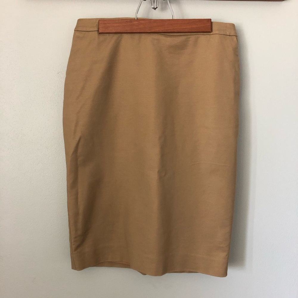 Tan Pencil Skirt